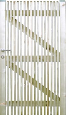 Porte de jardin Modena 1m x 1m80