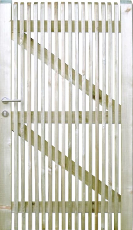 Porte de jardin Modena 1m x 1m80