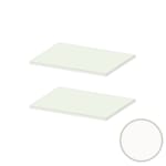 MOKI ESPACE tablettes mobiles blanches 750 mm - 2 pces