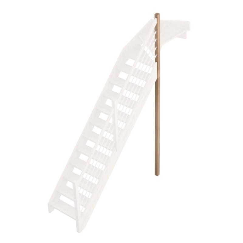 Provence - Chêne poteau 1/4 tournant haut droite G