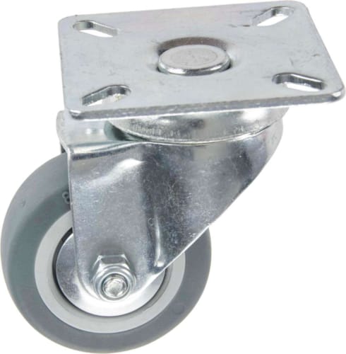 Roulette en Thermoplastique Rubber 50 mm Pivotante