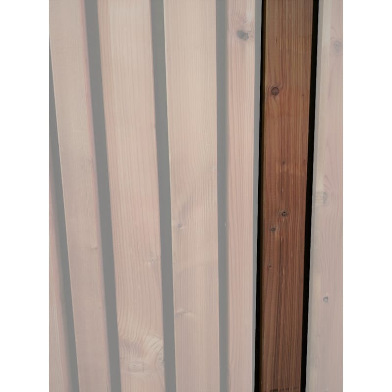 Bardage sapin thermo - Latte coins cassés - 30 x 40 x 3000 mm