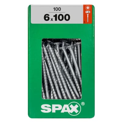 SPAX vis T-STAR+ WIROX - 6x100 XXL (boite 100 pces)
