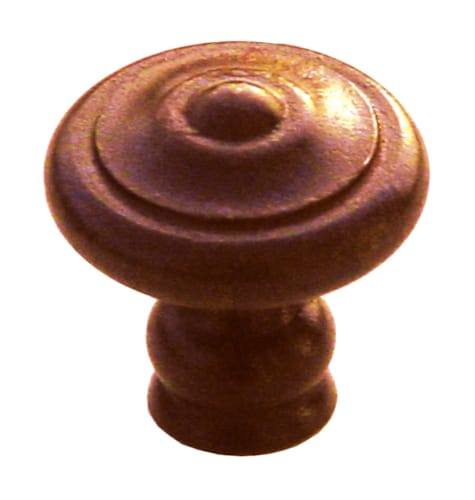 Bouton poignée de meuble ronde - Rouille