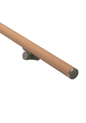 R34 - Kit rampe Rondo - Main courante - Hêtre 40 mm x 3m