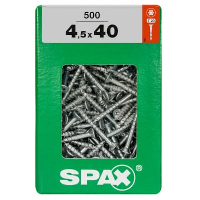 SPAX vis T-STAR+ WIROX - 4,5x40 XXL (boite 500 pces)