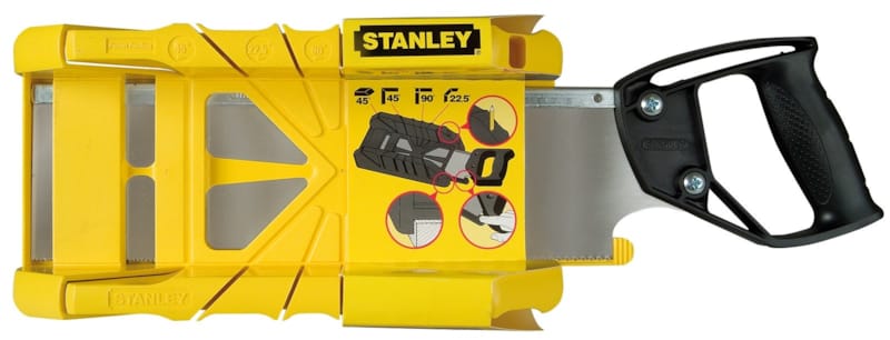 Stanley Boîte à coupe ABS avec scie à dos 350x143x95 mm