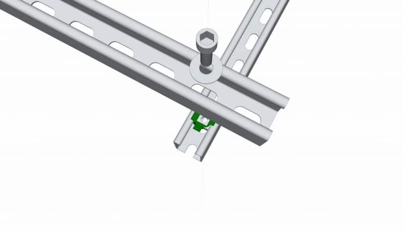 Weasyfix Profilé en acier magnélis pour structure de terrasses en bois et dalles autoporta