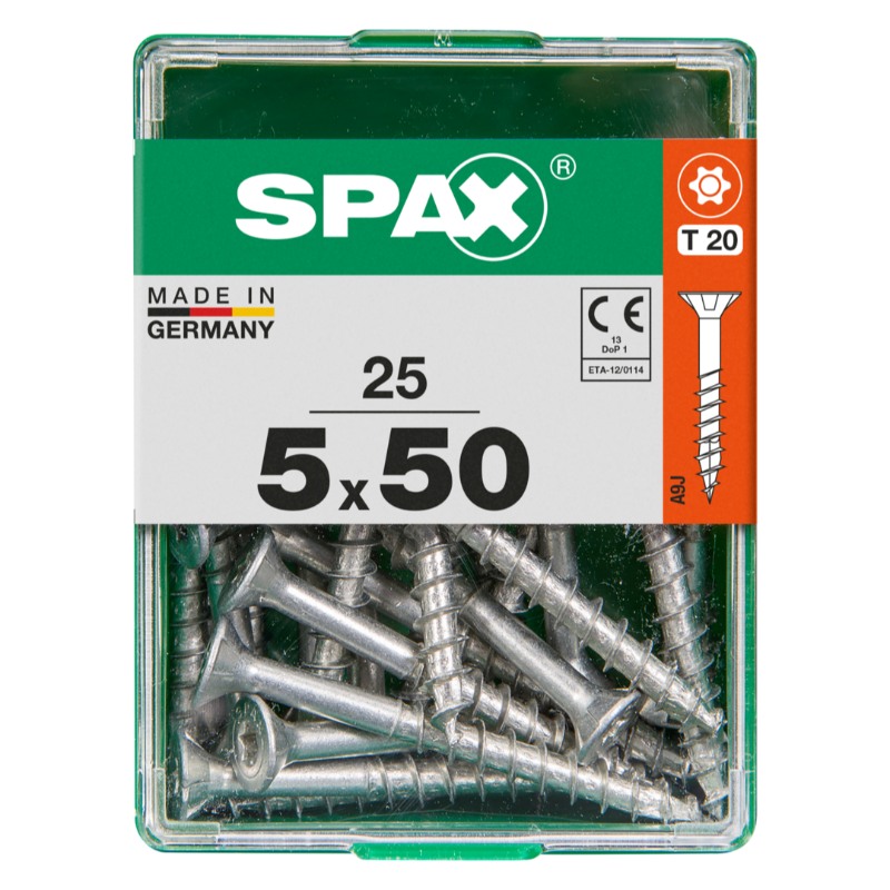 SPAX vis T-STAR+ WIROX - 5x50 M (boite 25 pces)