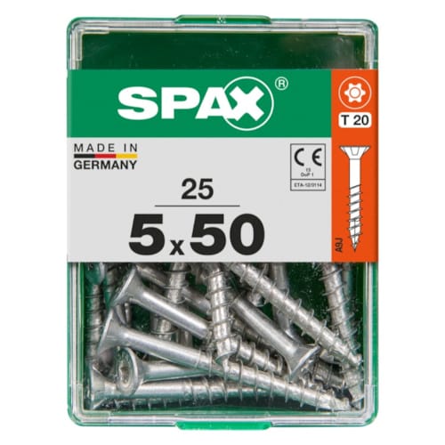 SPAX vis T-STAR+ WIROX - 5x50 M (boite 25 pces)