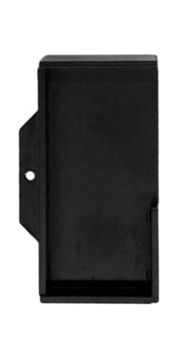 Coquille à encastrer HDD Carrée Massif 40 mm Noir