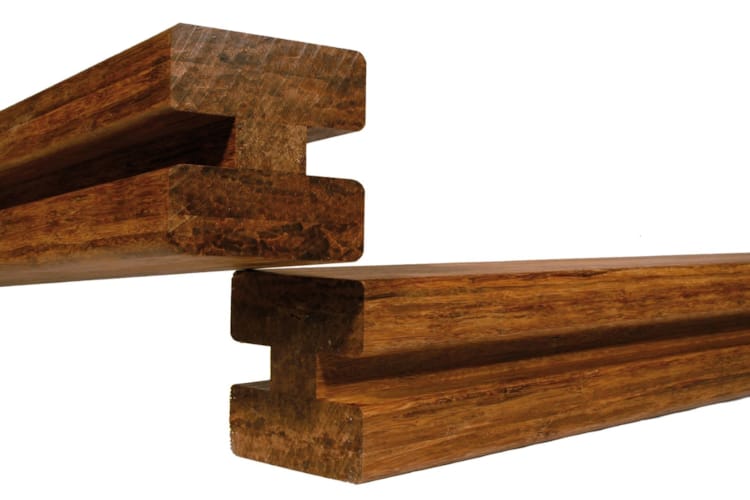 Bambou fencing poteau intermédiaire 70 x 70 mm x 2.50 m