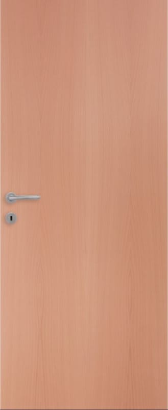 Porte plane plaquée hêtre âme pleine vertical - 2015 x 780 mm