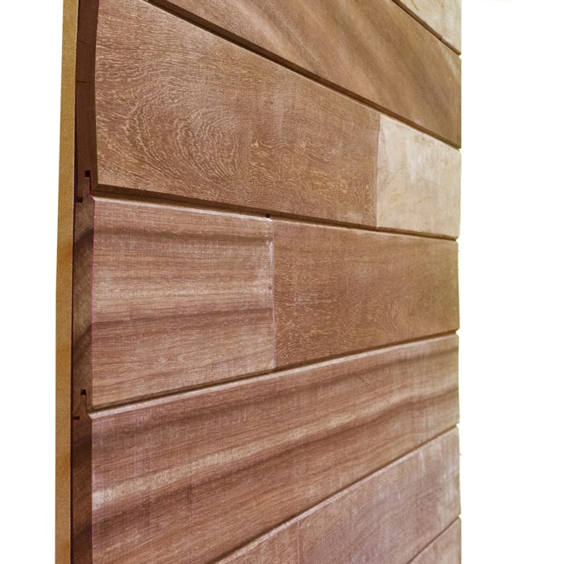 Bardage padouk rainuré-languetté - 14 x 145 (130 mm utile) x 1000 mm