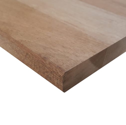 Plan de travail massif meranti 4500 x 1100 x 30 mm