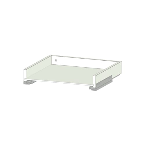 MOKI ESPACE bloc tiroir blanc meuble 550 mm pour face de 155 mm (face non comprise)