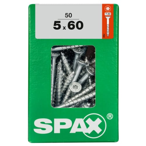 SPAX vis T-STAR+ WIROX - 5x60 L (boite 50 pces)