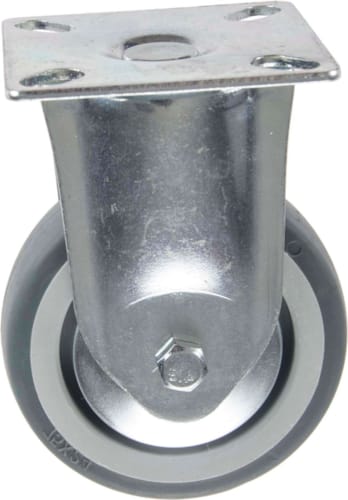 Roulette en Thermoplastique Rubber Fixe 75 mm