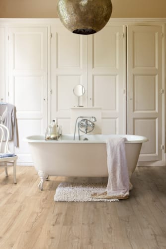 Parquet stratifié Quick-Step Impressive - Chêne classique beige 1847 - 8 x 190 x 1380 mm