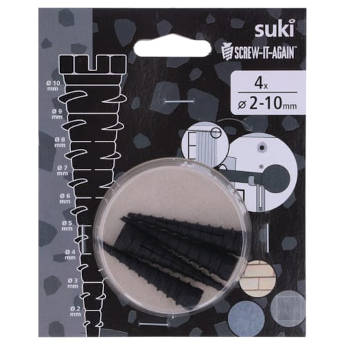 Suki cheville réparation pierre - Ø 2 - 10 x 53 mm - 4 pces
