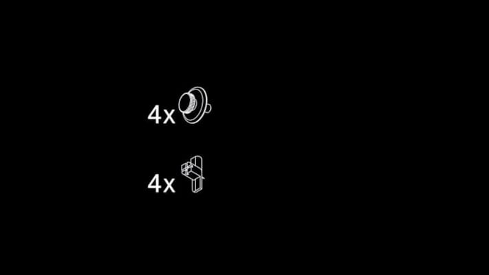 Ter Hürne SilentDesign LivingWall - Dolf - Bouton en plastique noir