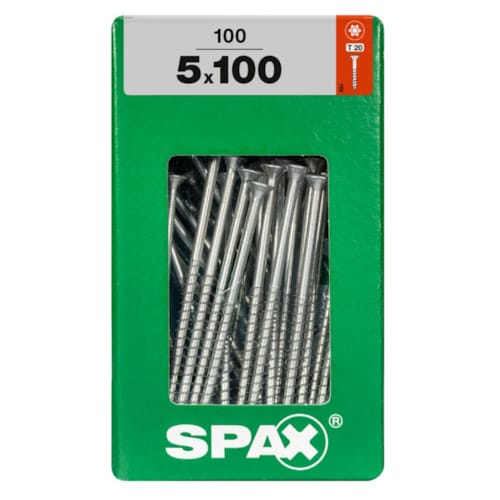 SPAX vis T-STAR+ WIROX - 5x100 XXL (boite 100 pces)