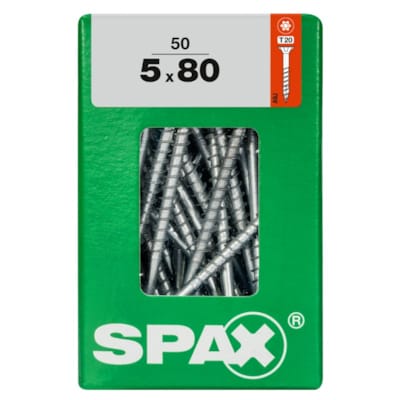 SPAX vis T-STAR+ WIROX - 5x80 L (boite 50 pces)