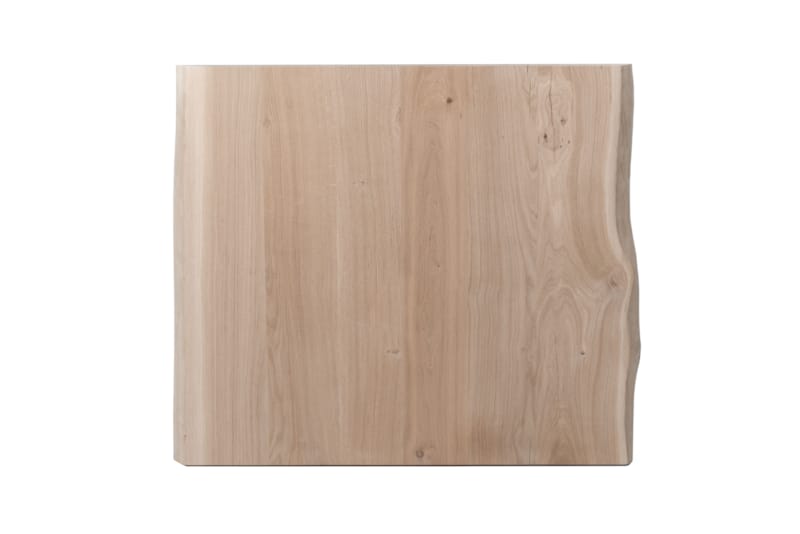 Plateau de table en chêne petit format (bord tronc d'arbre naturel) - 40 x 600 x 600 mm