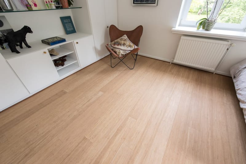 Parquet massif bambou BamWood Budget - Champagne - 10 x 130 x 915 mm