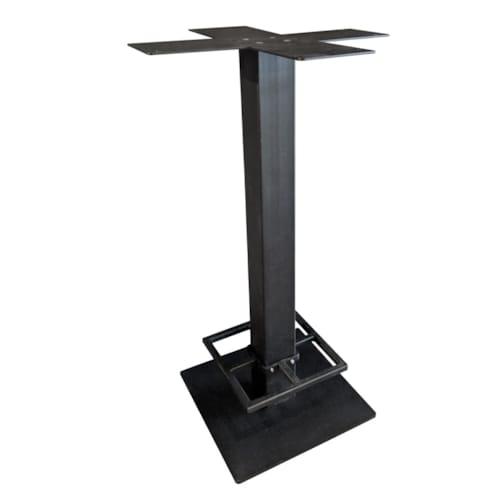 Pied de table Metal Line Bistro 3 Solo 1080 mm (section 80x80 mm) (pied 450x450 mm) Noir