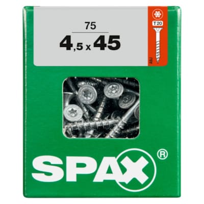 SPAX vis T-STAR+ WIROX - 4,5x45 L (boite 75 pces)