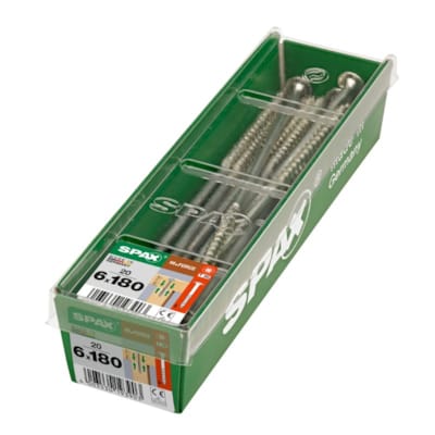 SPAX vis HI.FORCE WIROX - 6x180 L (bte 20 pces)