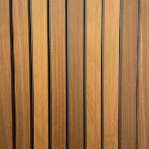 Bardage ayous thermo - Latte coins cassés - 20 x 42 x 2150 mm