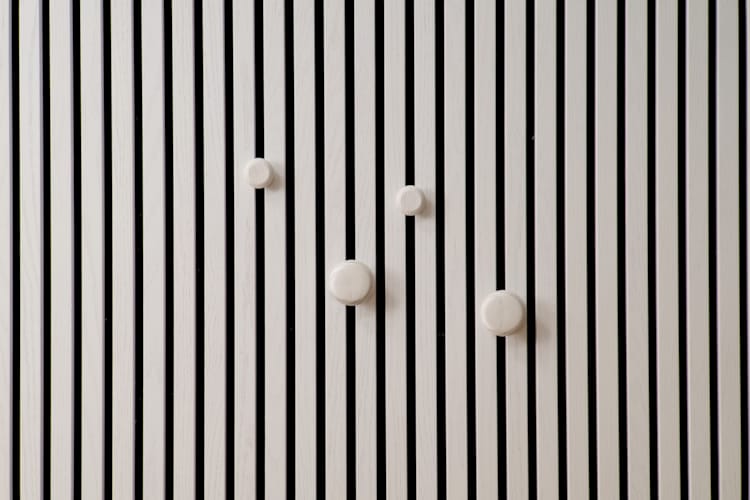 Ter Hürne SilentDesign LivingWall - Märta - Bouton en bois blanc