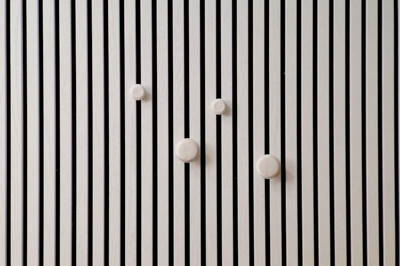 Ter Hürne SilentDesign LivingWall - Märta - Bouton en bois blanc