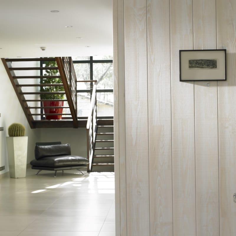 Lambris Verniland Pure Callao - Brut de sciage - Hermine - 18 x 165 x 2500 mm