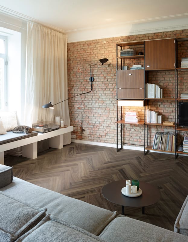 COREtec vinyle chevron Naturals HBE - Juglans 50 LVRH 3088 - 8 x 151 x 604 mm