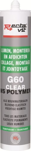 G60 pro clear - Mastic pro Transparent - 290 ml