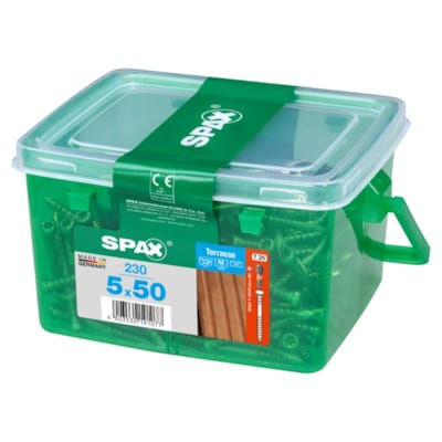 SPAX vis terrasse inox A2 - 5x50 HKB (bte 230 pces)