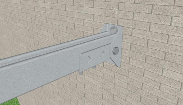 Weasyfix Fixation murale articulée (Profilé C-xx/3000)