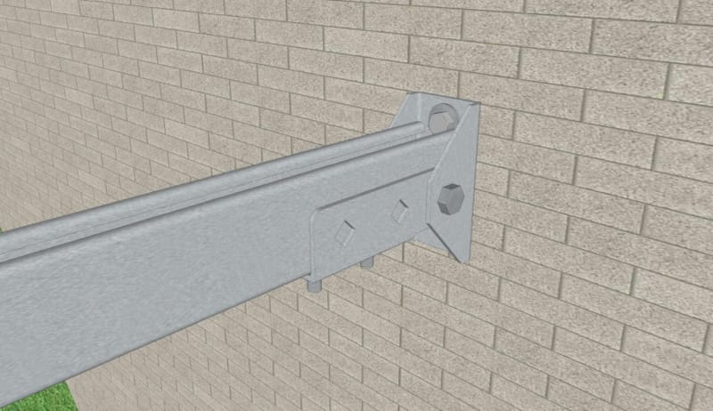 Weasyfix Fixation murale articulée (Profilé C-xx/3000)