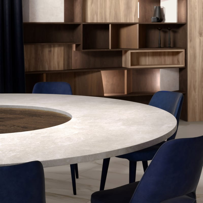 Kronospan Panneau Résine Compact Slim Line Noyau Gris - Cream Navona K367 PH - 4100 x 1300