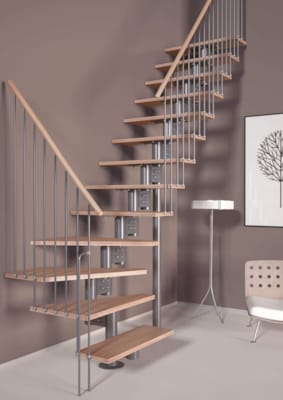 Eureka - Escalier 1/4 tournant droit