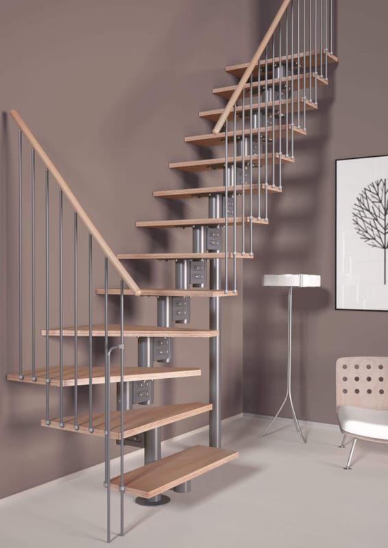 Eureka - Escalier 1/4 tournant droit