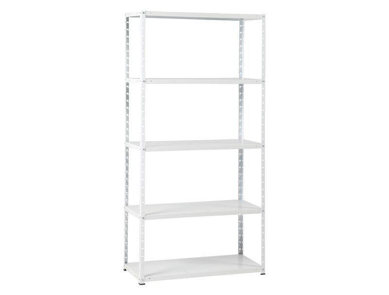 Etagère acier laqué blanc - 180x90x40 cm