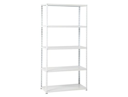 Etagère acier laqué blanc - 180x90x40 cm