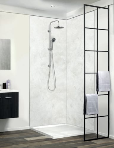 Panneau mural PVC DUMAWALL XL - Cloudy White - 5 x 900 x 2600 mm