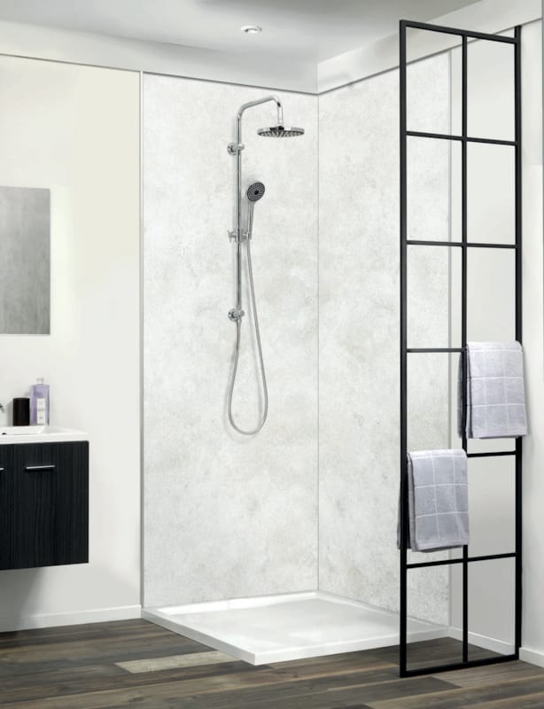 Panneau mural PVC DUMAWALL XL - Cloudy White - 5 x 900 x 2600 mm