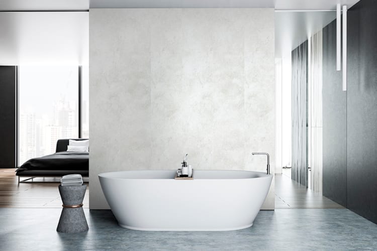 Panneau mural PVC DUMAWALL XL - Cloudy White - 5 x 400 x 2600 mm