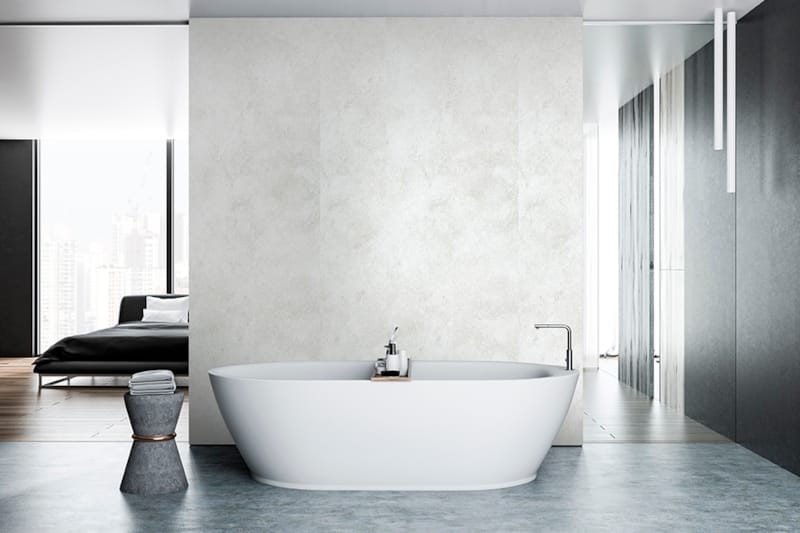 Panneau mural PVC DUMAWALL XL - Cloudy White - 5 x 400 x 2600 mm